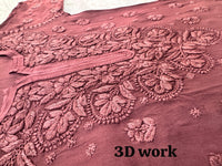 Pure Ghasspatti viscose Ombre shade - Chikankari official