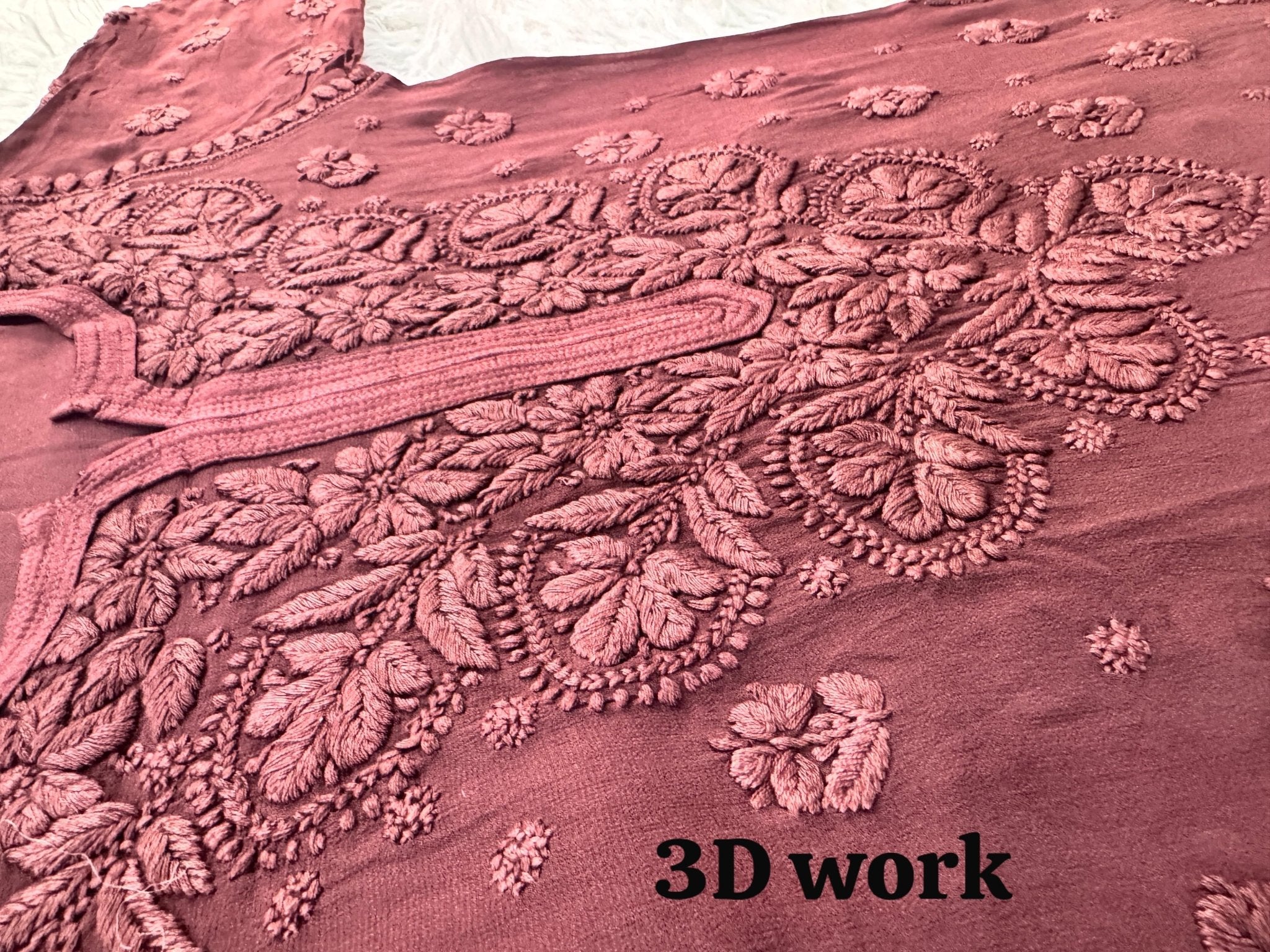 Pure Ghasspatti viscose Ombre shade - Chikankari official