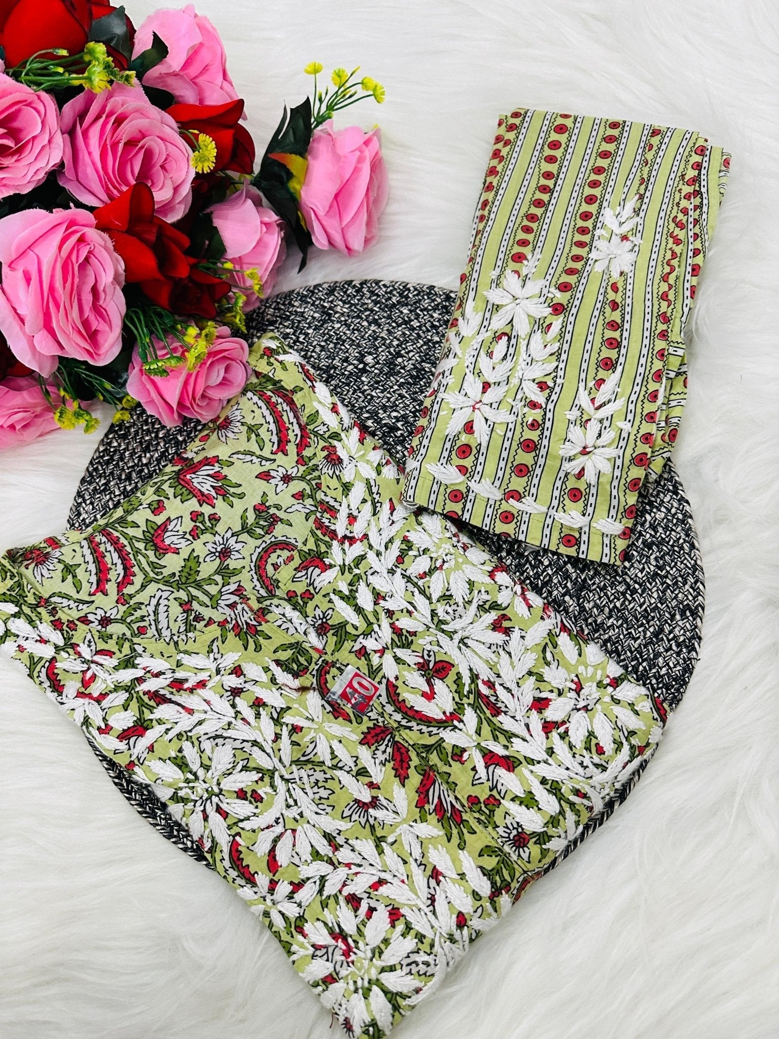 Pure Handowork Soft & Comfy Mul Combo - Chikankari official