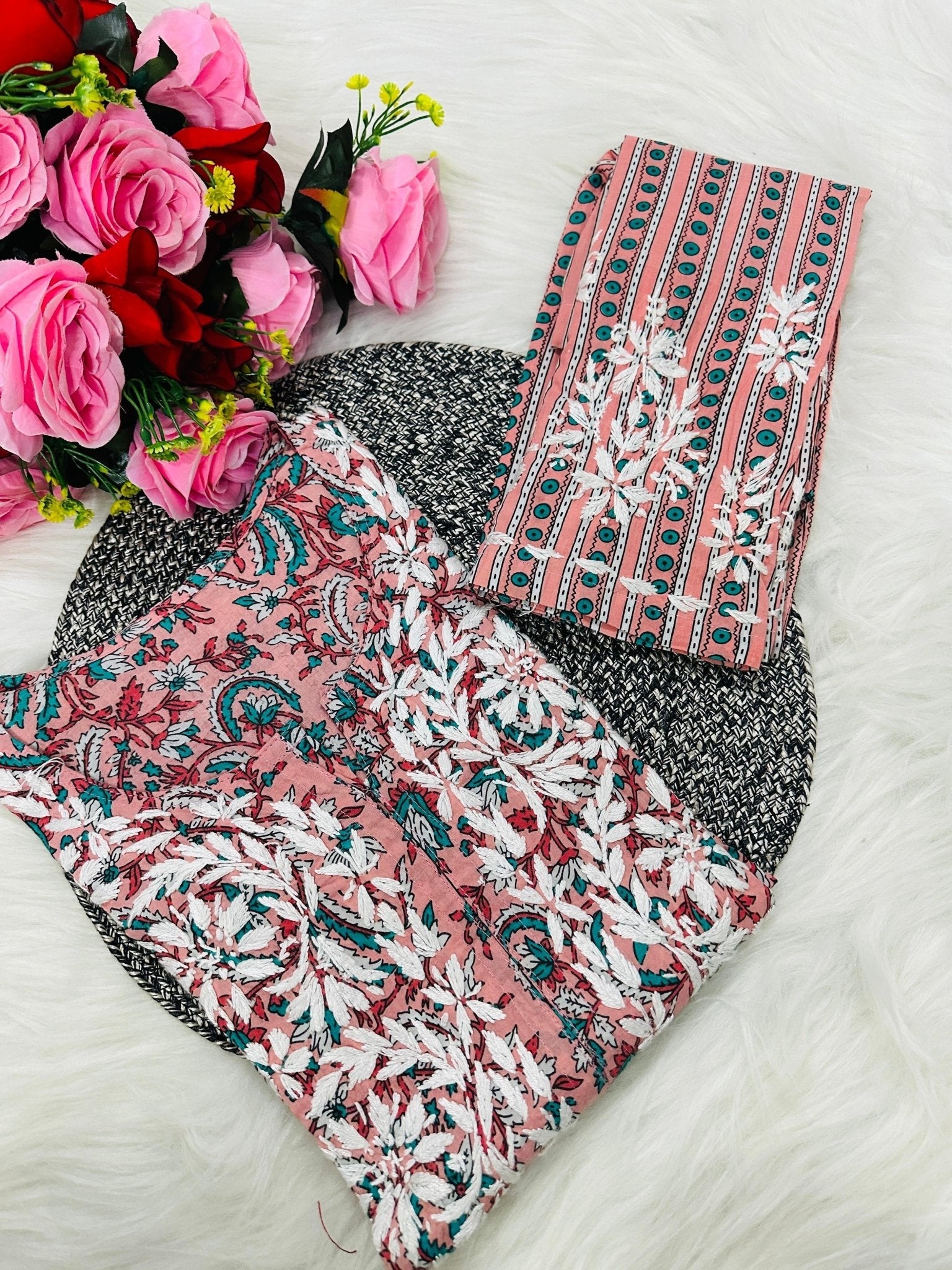 Pure Handowork Soft & Comfy Mul Combo - Chikankari official