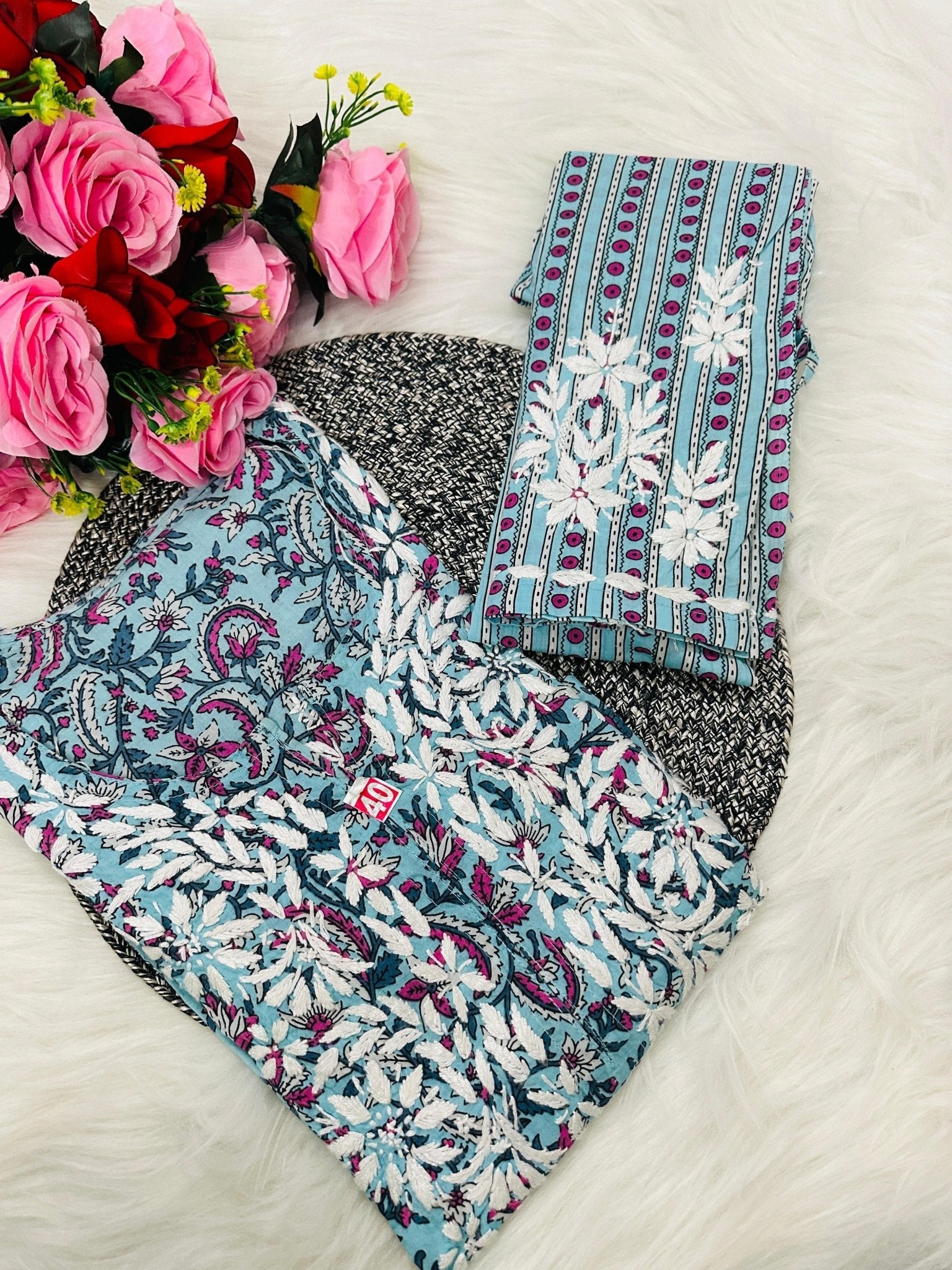 Pure Handowork Soft & Comfy Mul Combo - Chikankari official