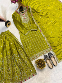 Pure Heavy Chinnon Silk - Chikankari official