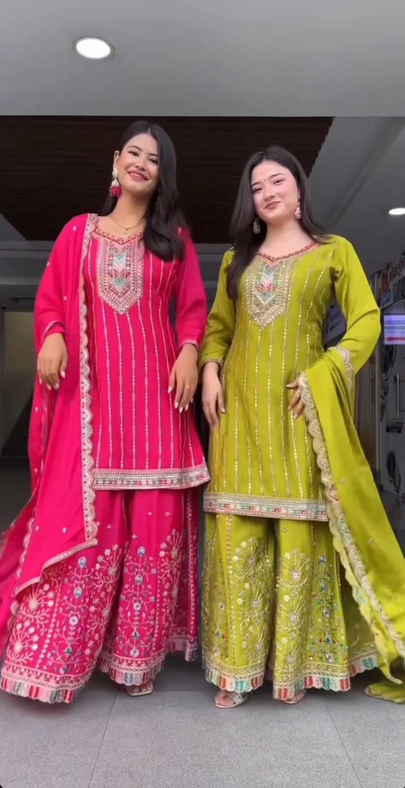 Pure Heavy Chinnon Silk - Chikankari official
