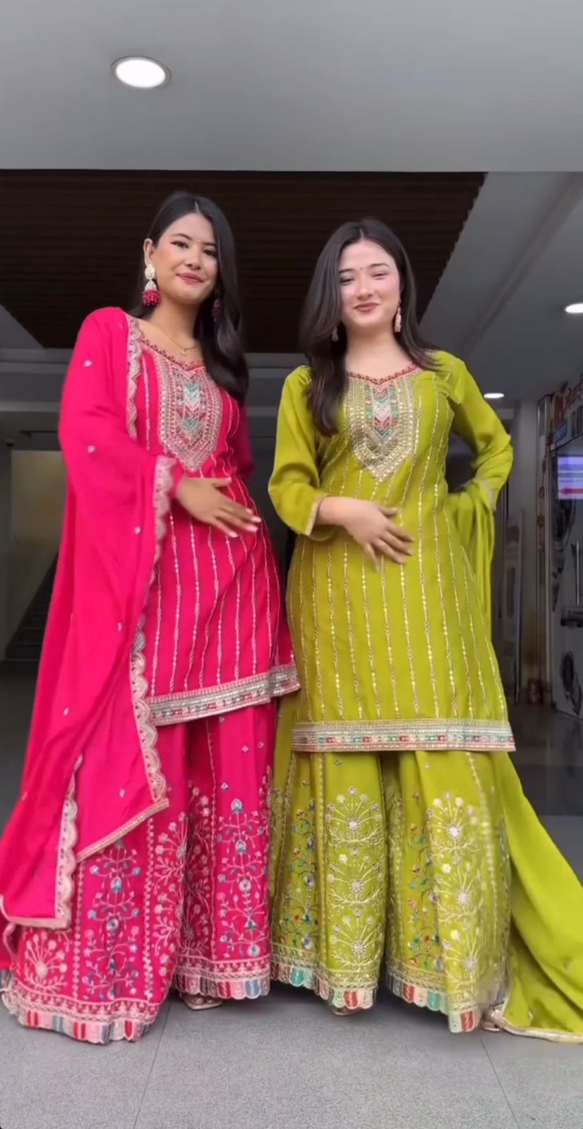 Pure Heavy Chinnon Silk - Chikankari official