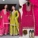 Pure Heavy Chinnon Silk - Chikankari official