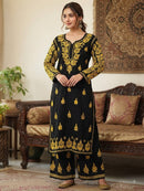 Pure Modal Cotton Flower embroidery chikankari Set - Chikankari official