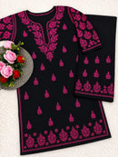 Pure Modal Cotton Flower embroidery chikankari Set - Chikankari official