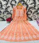Pure Modal Cotton Frock - Chikankari official