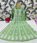 Pure Modal Cotton Frock - Chikankari official