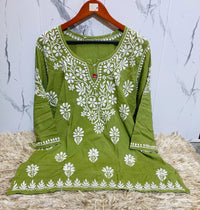 Pure Modal Cotton Short Tops - Chikankari official