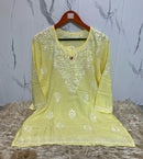Pure Modal Cotton Short Tops - Chikankari official