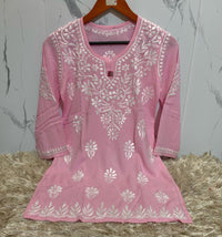 Pure Modal Cotton Short Tops - Chikankari official