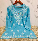 Pure Modal Cotton Short Tops - Chikankari official