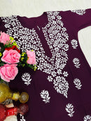 Pure Modal Quality embroidery Work - Chikankari official