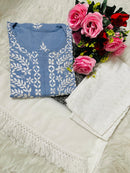 Pure Modal Quality embroidery Work - Chikankari official