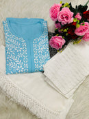 Pure Modal Quality embroidery Work - Chikankari official