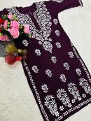 Pure Modal Quality embroidery Work - Chikankari official