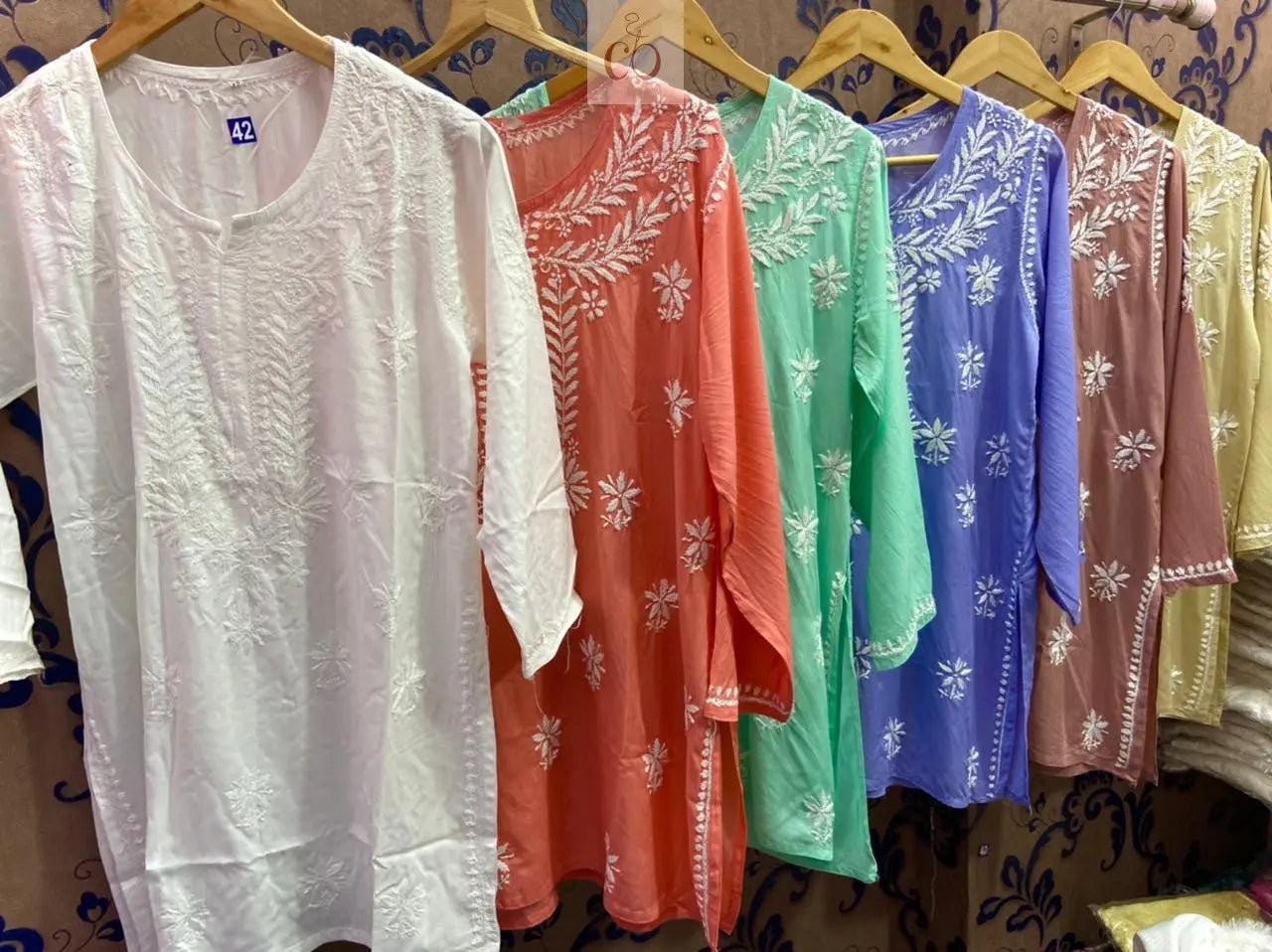 Pure Modal Soft n silky Short Top - Chikankari official