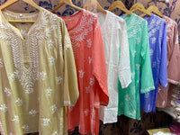 Pure Modal Soft n silky Short Top - Chikankari official
