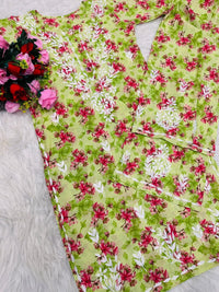 Pure Mul cotton floral 2pc set - Chikankari official