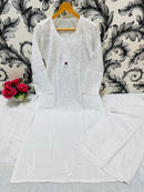 Pure Mul Cotton Plazzo Combo - Chikankari official