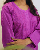 Pure Mul Cotton Plazzo Combo - Chikankari official