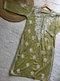 Pure printed Cotton chikankari kurta - Chikankari official