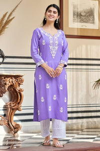 Pure Rayon - Chikankari official