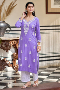 Pure Rayon - Chikankari official