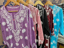 Pure soft Modal Chikankari Kurtas - Chikankari official