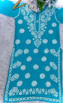 Pure soft Modal Chikankari Kurtas - Chikankari official