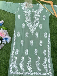 Pure Soft modal kurtis - Chikankari official