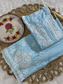 Qureshiya Less Crafted Modal Pure Cotton Set - Chikankari official