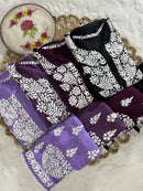 Qureshiya Less Crafted Modal Pure Cotton Set - Chikankari official