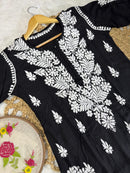 Qureshiya Less Crafted Modal Pure Cotton Set - Chikankari official