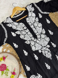 Qureshiya Less Crafted Modal Pure Cotton Set - Chikankari official
