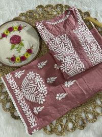 Qureshiya Less Crafted Modal Pure Cotton Set - Chikankari official
