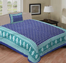 Random Designs Bedsheets 1 free Pillow cover - chikankariofficial