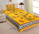 Random Designs Bedsheets 1 free Pillow cover - Chikankari official