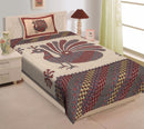 Random Designs Bedsheets 1 free Pillow cover - Chikankari official