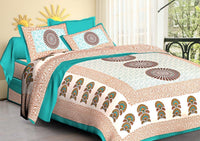 Random Printed Bed sheets - Chikankari official