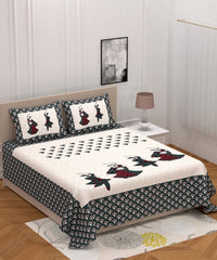 Random Printed Bed Sheets - Chikankari official