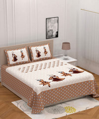 Random Printed Bed Sheets - Chikankari official