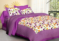 Random Printed Bed sheets - Chikankari official
