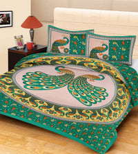 Random Printed Bed Sheets - Chikankari official