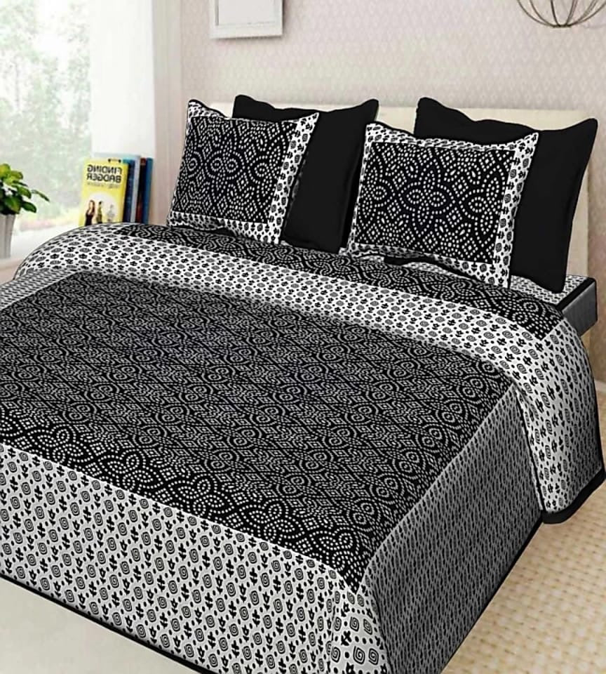 Random Printed Bed sheets - Chikankari official