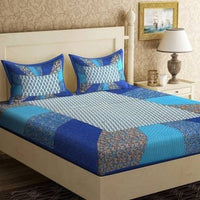 Random Printed Bed Sheets - Chikankari official