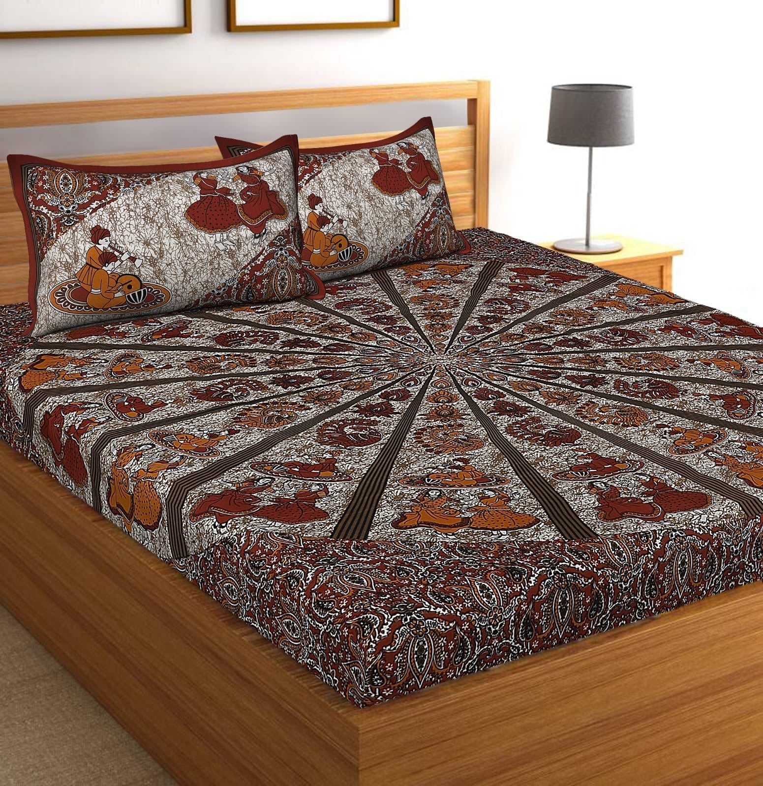 Random Printed Bedsheets - Chikankari official