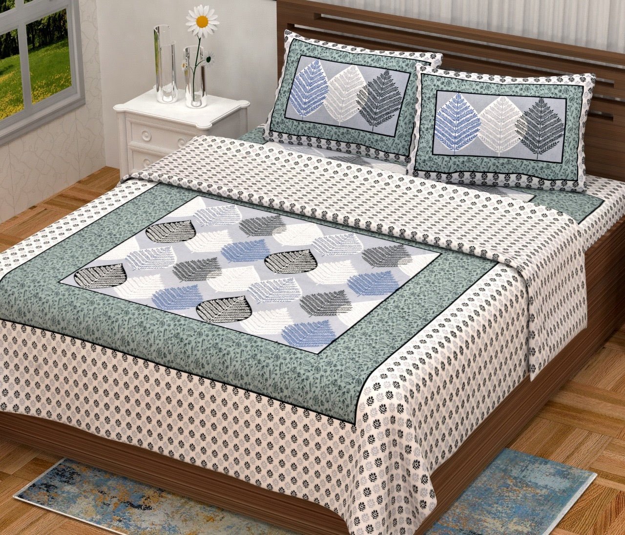 Random Printed Bedsheets - Chikankari official