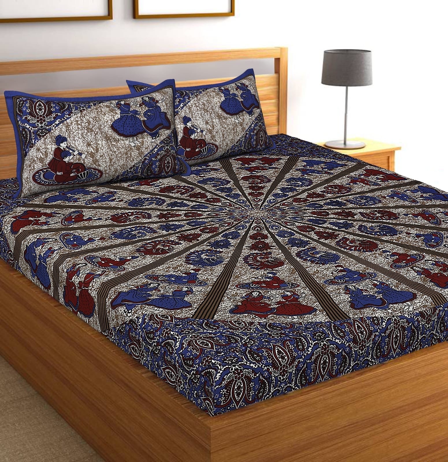 Random Printed Bedsheets - Chikankari official